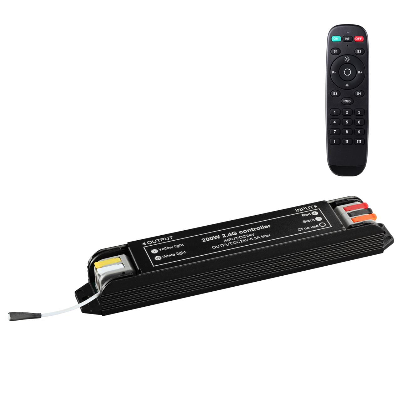 NOVOTECH 359456 DRIVE NT24 000 черный Смарт-контроллер + пульт ДУ IP20 200W 24V EASY