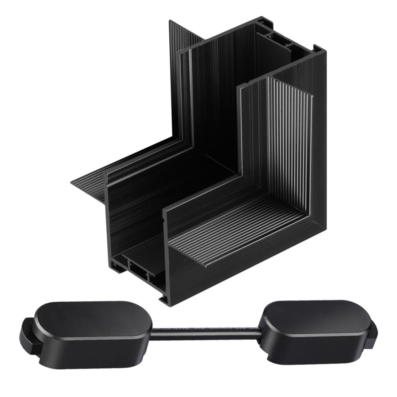 NOVOTECH 135275 SHINO NT24 000 черный Соединитель &amp;quot Г&amp;quot (переход с потолка на стену) для шино