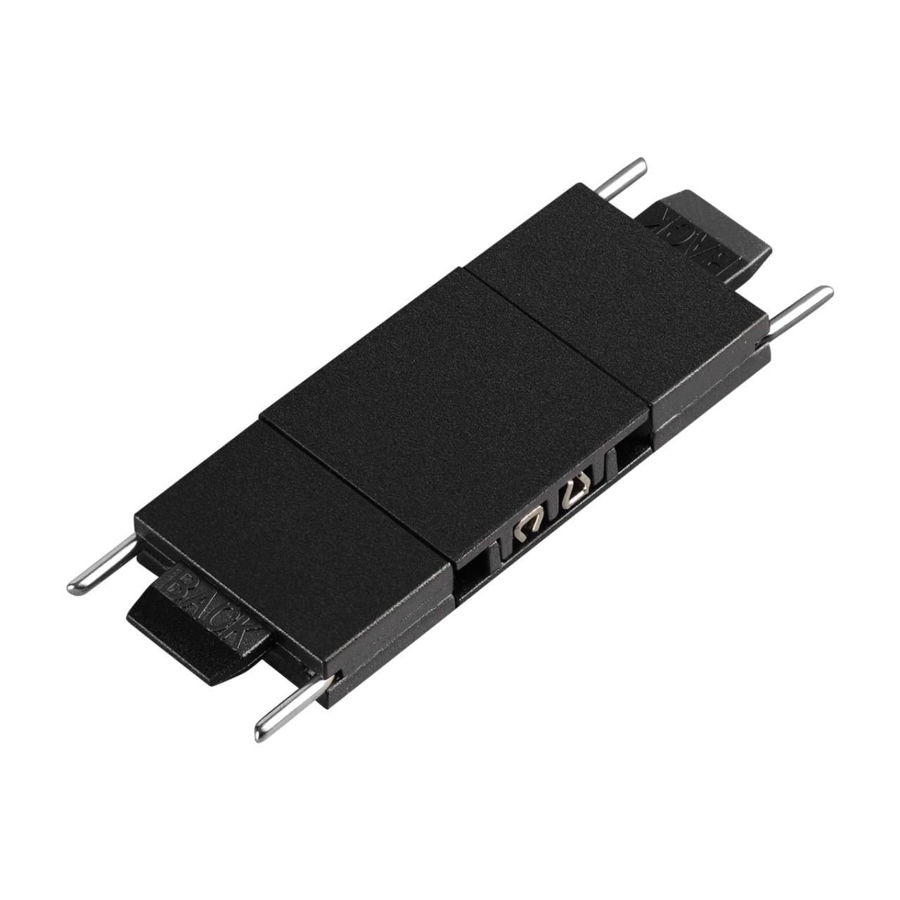 NOVOTECH 135268 SHINO NT24 черный Соединитель с токопроводом прямой для низковольтного шинопровода I