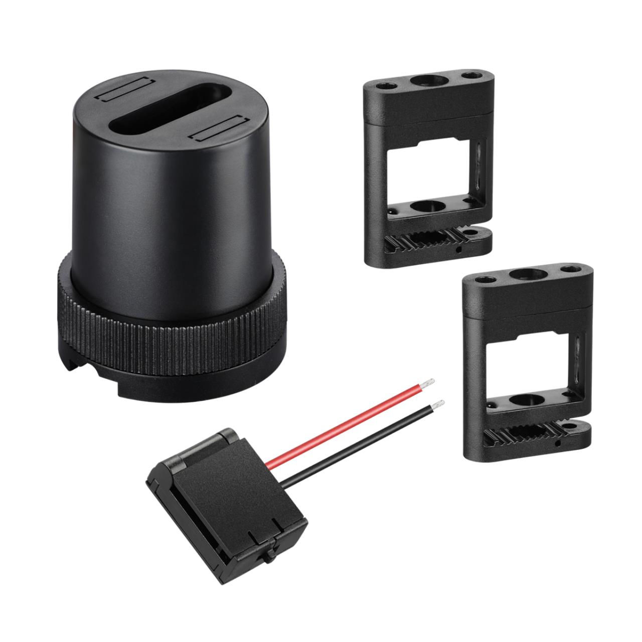 NOVOTECH 135260 SHINO NT24 000 черный Комплект для текстильного шинопровода: накладная чаша-1шт  кре