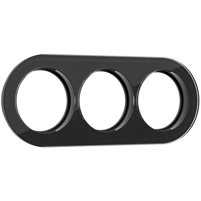 Werkel W0035108  Рамка на 3 поста (Черный)