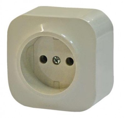 LEGRAND Розетка 1гн о п Quteo слоновая кость (782240) (20)