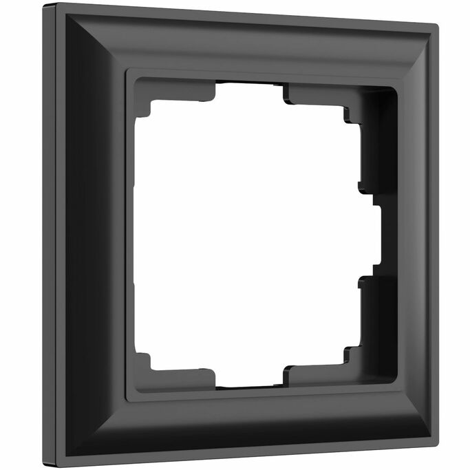 Werkel WL14-Frame-01  Рамка на 1 пост (черный матовый)
