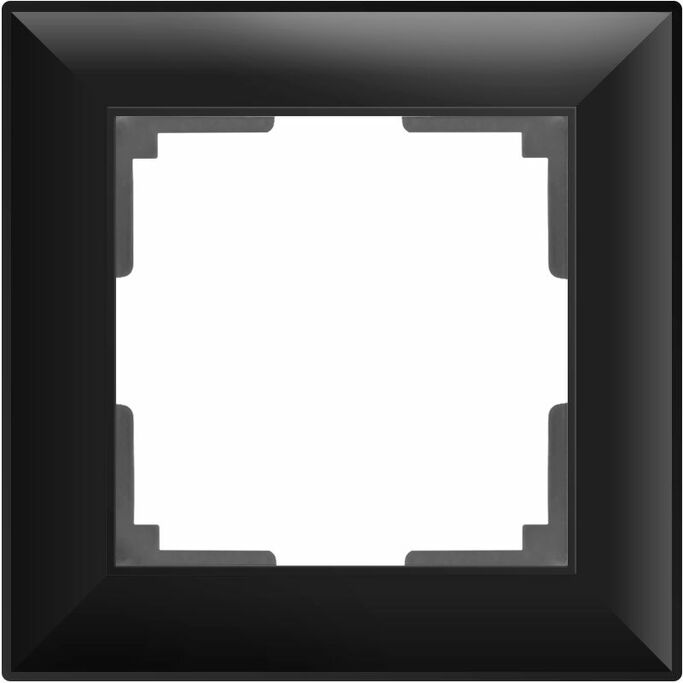 Werkel WL14-Frame-01  Рамка на 1 пост (черный матовый)