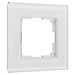 Werkel W0013101  Рамка на 1 пост Senso (белый, стекло soft-touch)
