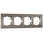 Werkel W0042963  Рамка на 4 поста Slab (бронза матовый)