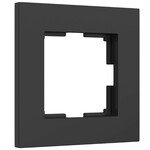 Werkel W0012908  Рамка на 1 пост Slab (черный матовый)