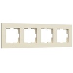 Werkel W0042962  Рамка на 4 поста Slab (айвори матовый)