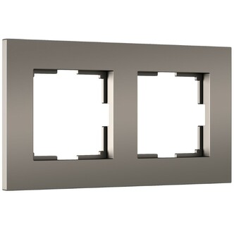 Werkel W0022963  Рамка на 2 поста Slab (бронза матовый)