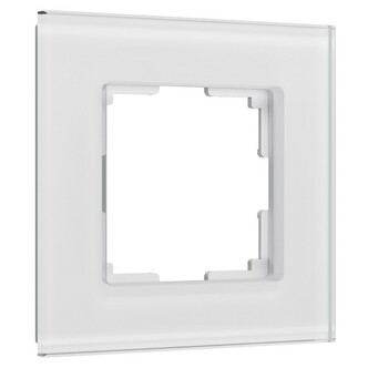 Werkel W0013101  Рамка на 1 пост Senso (белый, стекло soft-touch)