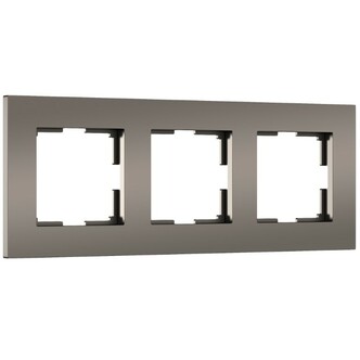 Werkel W0032963  Рамка на 3 поста Slab (бронза матовый)