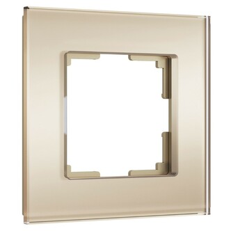 Werkel W0013111  Рамка на 1 пост Senso (шампань, стекло soft-touch)