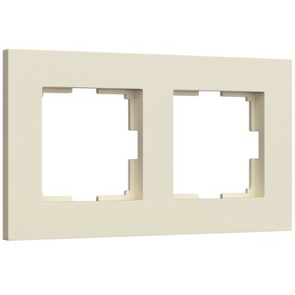 Werkel W0022962  Рамка на 2 поста Slab (айвори матовый)