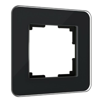 Werkel W0012448  Рамка на 1 пост Elite (черный, стекло)