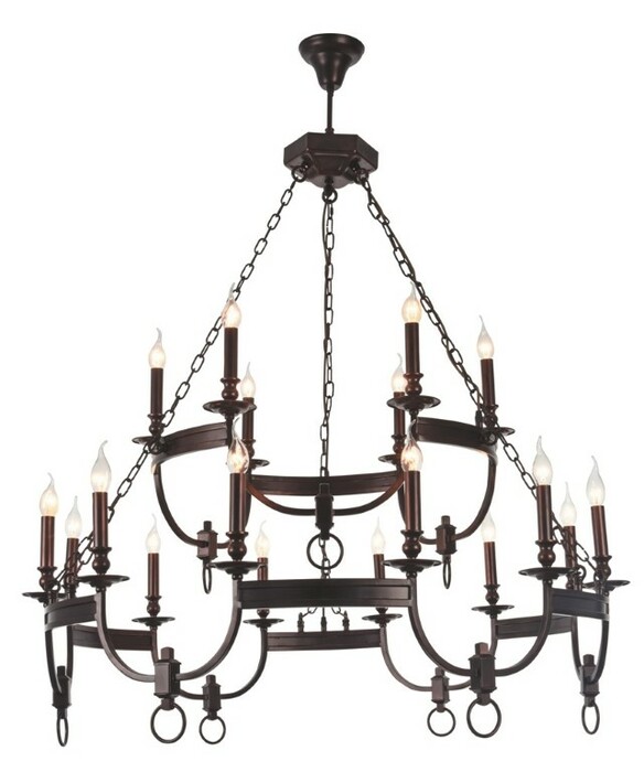 Люстра Crystal Lux SUERTE SUERTE BROWN SP12+6