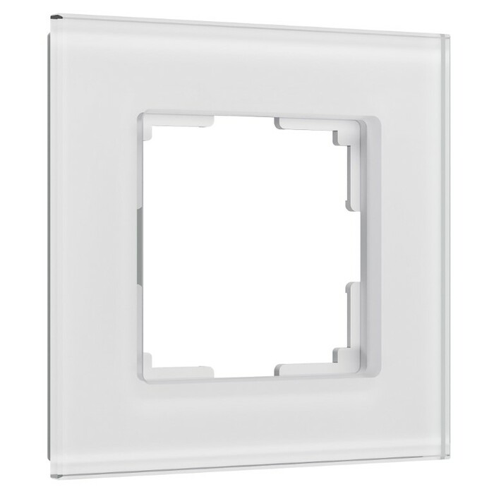 Werkel W0013101  Рамка на 1 пост Senso (белый, стекло soft-touch)