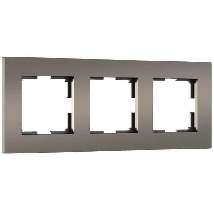 Werkel W0032963  Рамка на 3 поста Slab (бронза матовый)