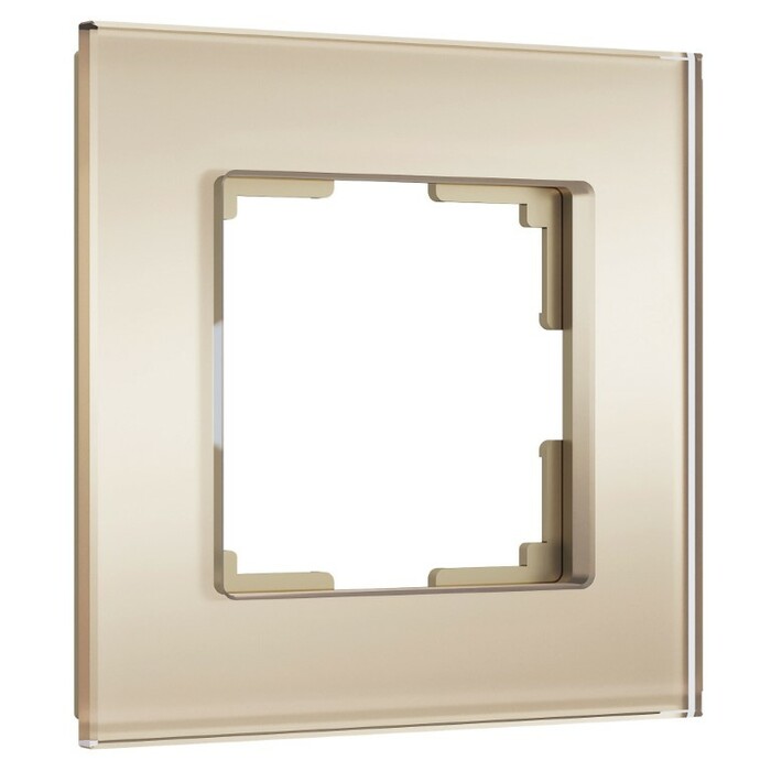 Werkel W0013111  Рамка на 1 пост Senso (шампань, стекло soft-touch)