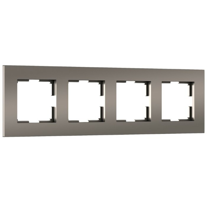 Werkel W0042963  Рамка на 4 поста Slab (бронза матовый)