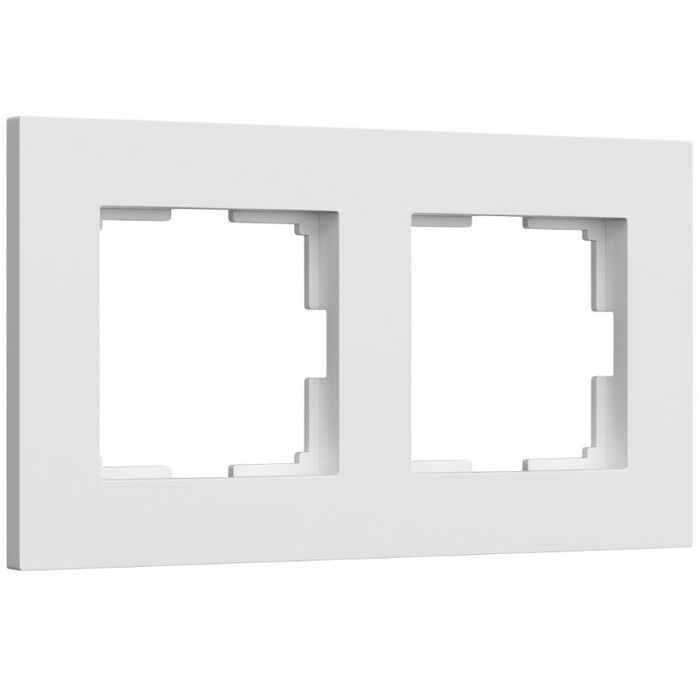 Werkel W0022961  Рамка на 2 поста Slab (белый матовый)