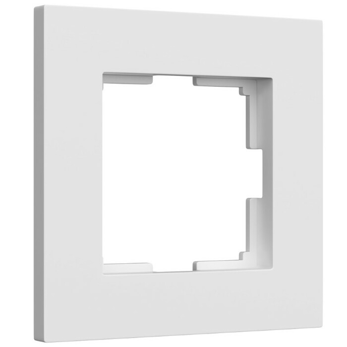 Werkel W0012961  Рамка на 1 пост Slab (белый матовый)