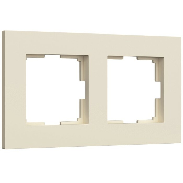 Werkel W0022962  Рамка на 2 поста Slab (айвори матовый)