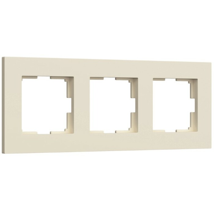 Werkel W0032962  Рамка на 3 поста Slab (айвори матовый)