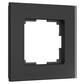 Werkel W0013108  Рамка на 1 пост Senso (черный, стекло soft-touch)