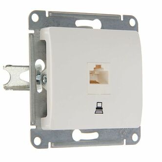 Механизм Розетка комп 1гн Glossa бел GSL000181K (10 160)