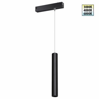 NOVOTECH 359963 PORT NT25 226 черный Трековый светильник с переключ. цв. темпер. IP20 LED 3000К 4000