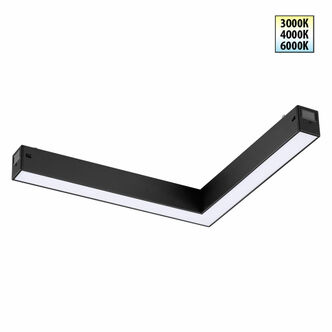 NOVOTECH 359944 PORT NT25 212 черный Трековый светильник с переключ. цв. темпер. IP20 LED 20W 3000К 