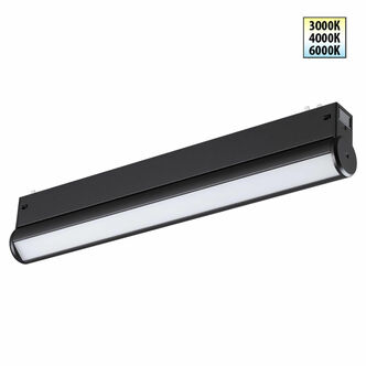 NOVOTECH 359952 PORT NT25 214 черный Трековый светильник с переключ. цв. темпер. IP20 LED 3000К 4000