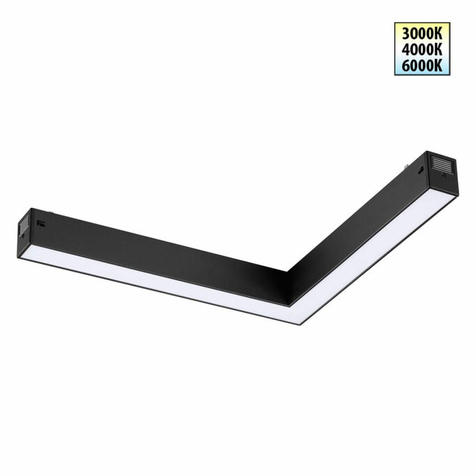 NOVOTECH 359944 PORT NT25 212 черный Трековый светильник с переключ. цв. темпер. IP20 LED 20W 3000К 