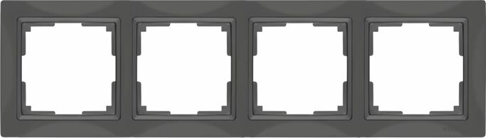Werkel WL03-Frame-04  Рамка на 4 поста (серо-коричневый, basic)