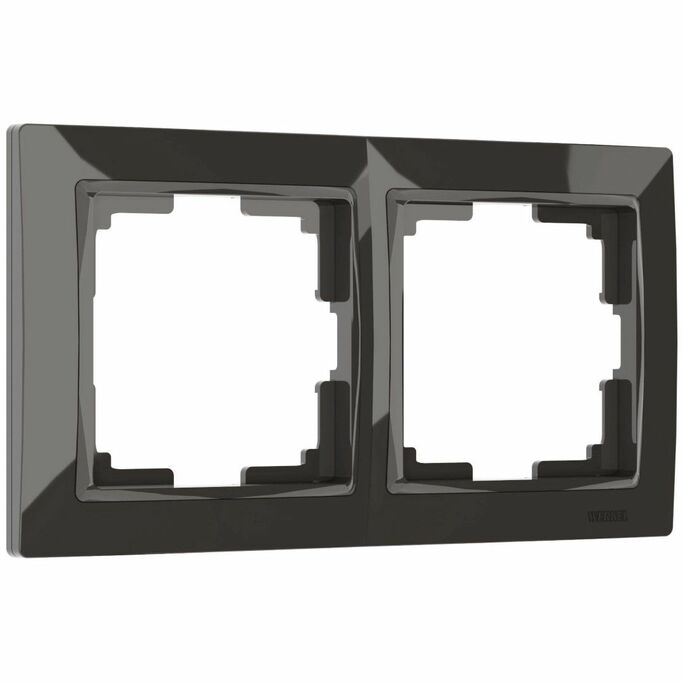 Werkel WL03-Frame-02  Рамка на 2 поста (серо-коричневый, basic)