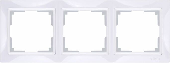 Werkel WL03-Frame-03  Рамка на 3 поста (белый, basic)