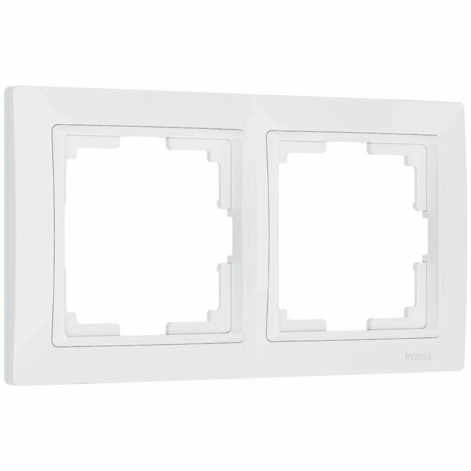 Werkel WL03-Frame-02  Рамка на 2 поста (белый, basic)