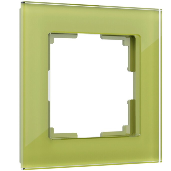 Werkel WL01-Frame-01   Рамка на 1 пост (фисташковый,стекло)